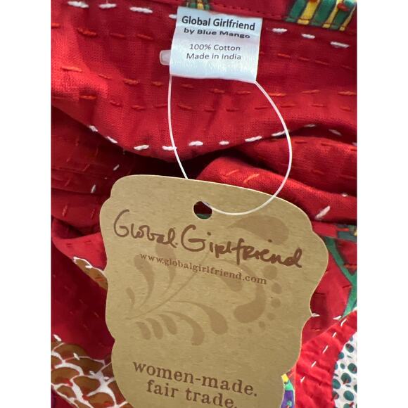 Hand Stitched Kanthra Infinity Scarf - Picture 4 of 6